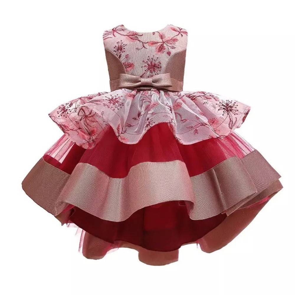 Special Occasions Formal Flower Embroidered Princess Birthday Wedding Dress 5043 - Picture 5 of 10